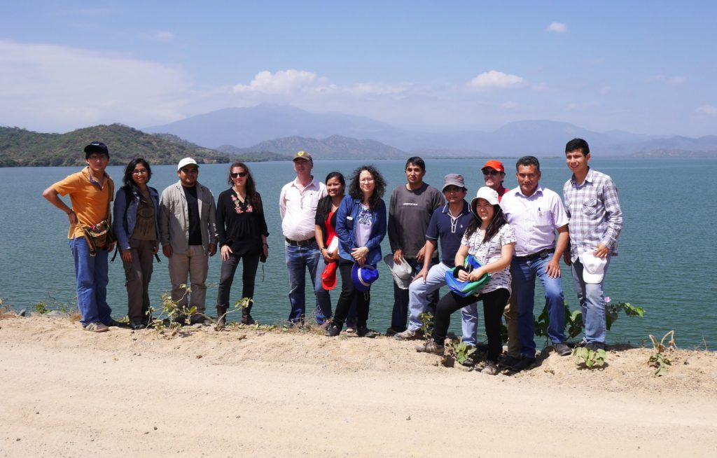 IWSN, PEER, AQUASEC, and University of Arizona researchers in the San Lorenzo Valley, Piura, Peru