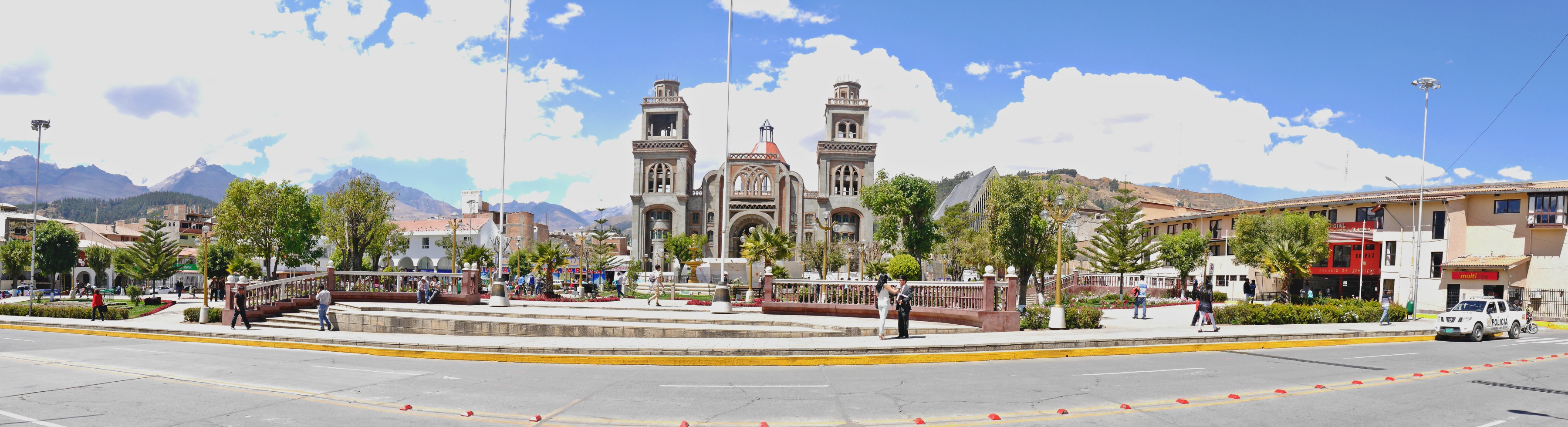 Panoramic view of Huaraz City 